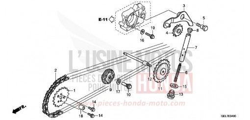 CHAINE A CAMES/TENDEUR CRF50FE de 2014